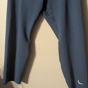 Niki 1X teal sports leggings.